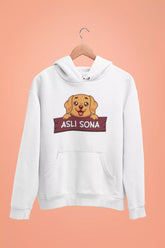 golden retriever asli sona unisex hoodie white